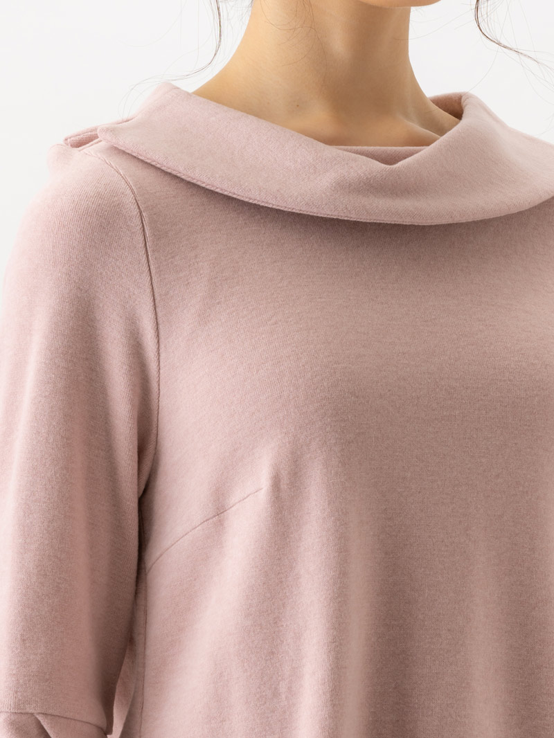 衿付き袖口タックカットソー＜アウトレット均一価格＞