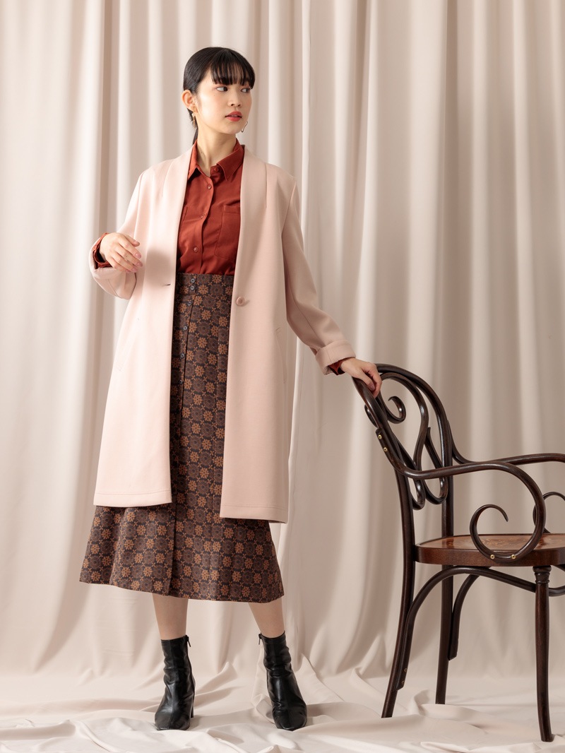 スェード ビッグスリーブシャツ<アウトレット均一価格>