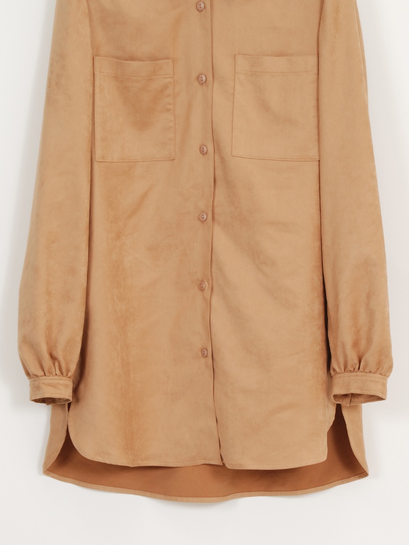 スェード ビッグスリーブシャツ<アウトレット均一価格>