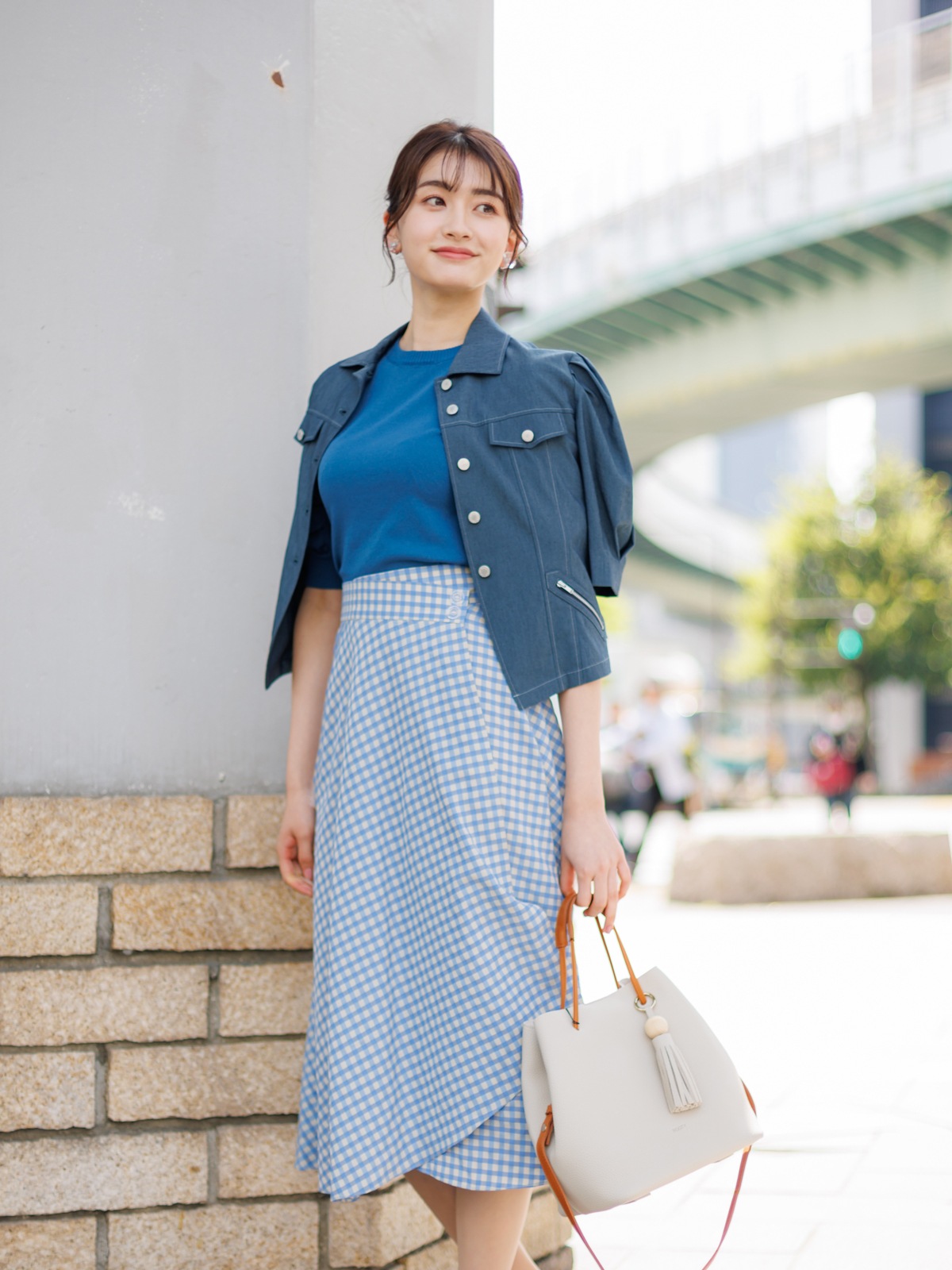 麻混半袖ブルゾン