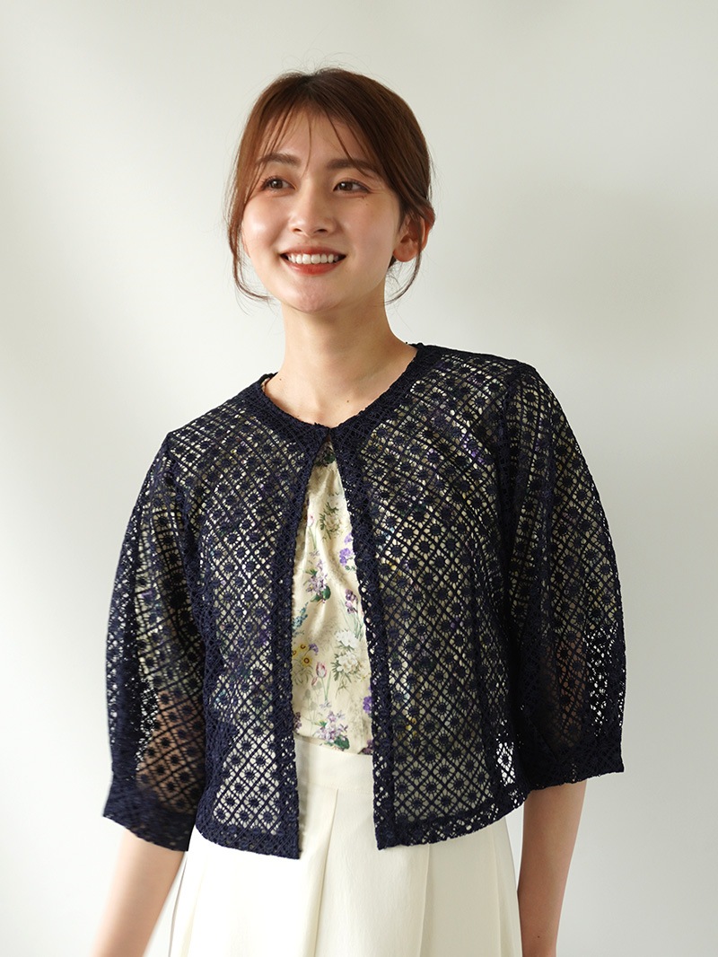 【OUTLET 2500円】ケミカルレース　ハオリブラウス<10本以下>