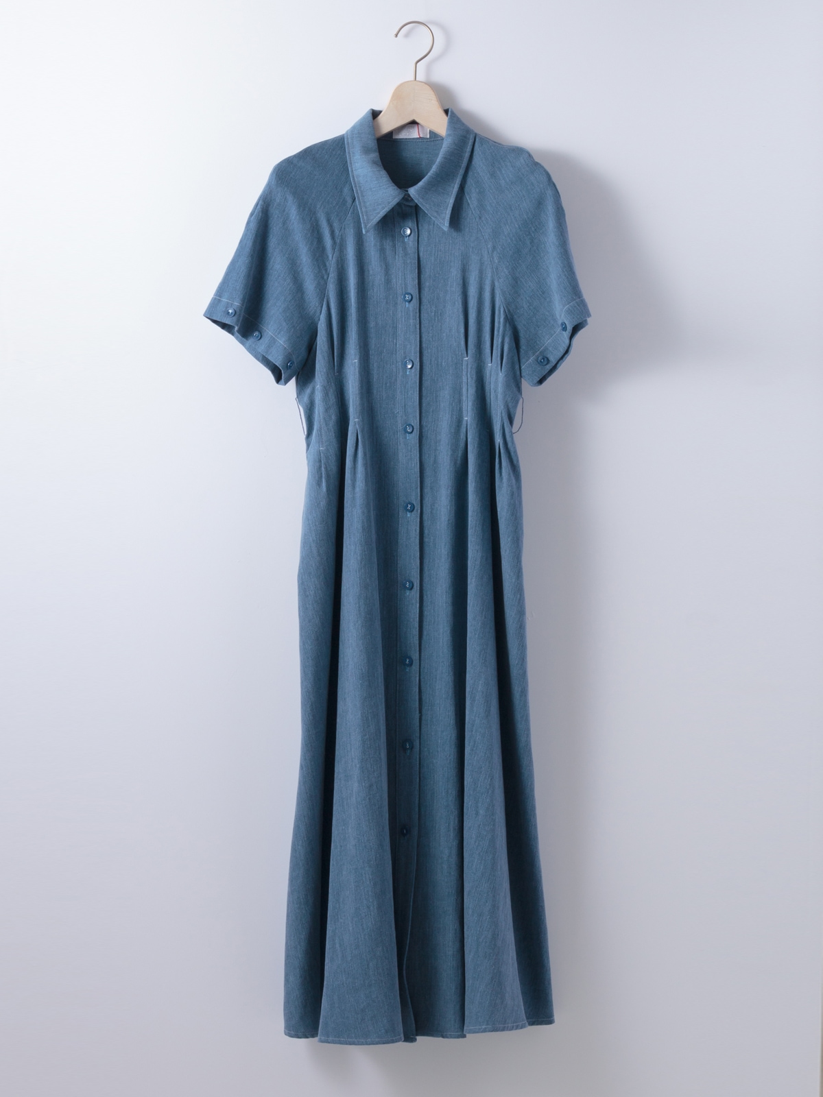 【春SALE】デニム袖取外しロングハオリ