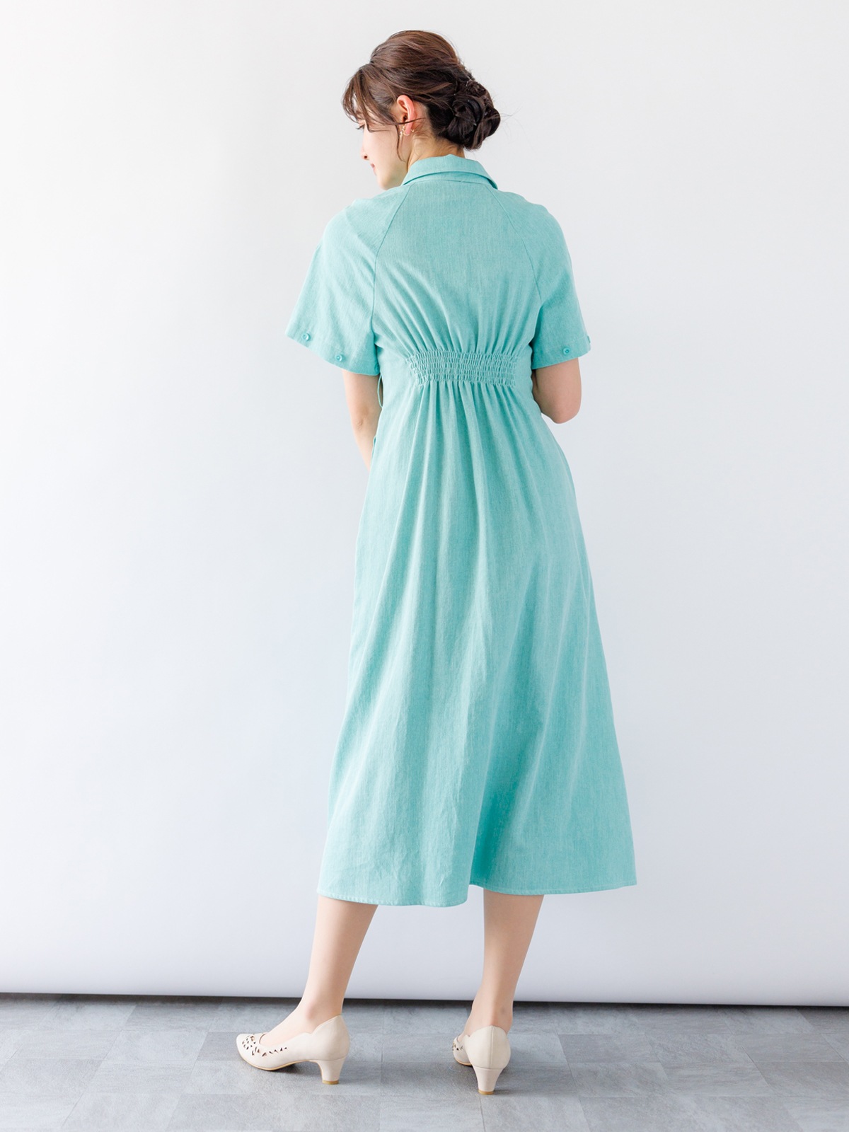 【春SALE】デニム袖取外しロングハオリ