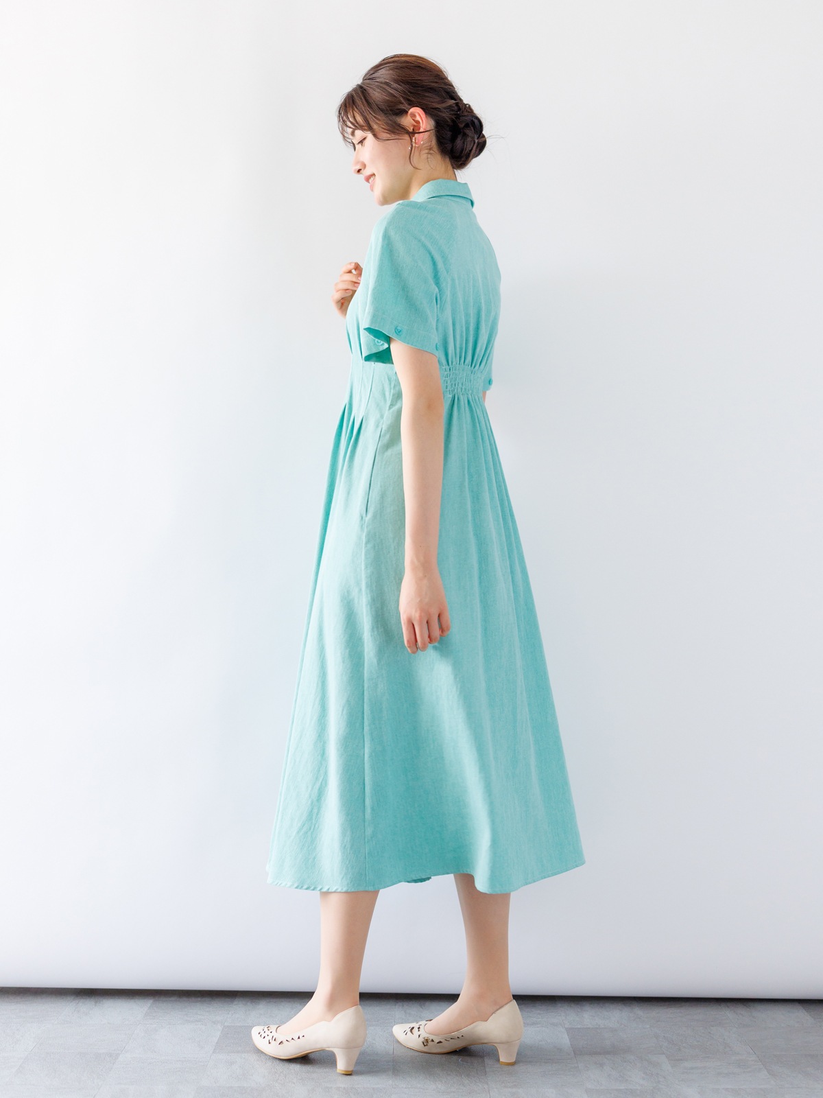 【春SALE】デニム袖取外しロングハオリ