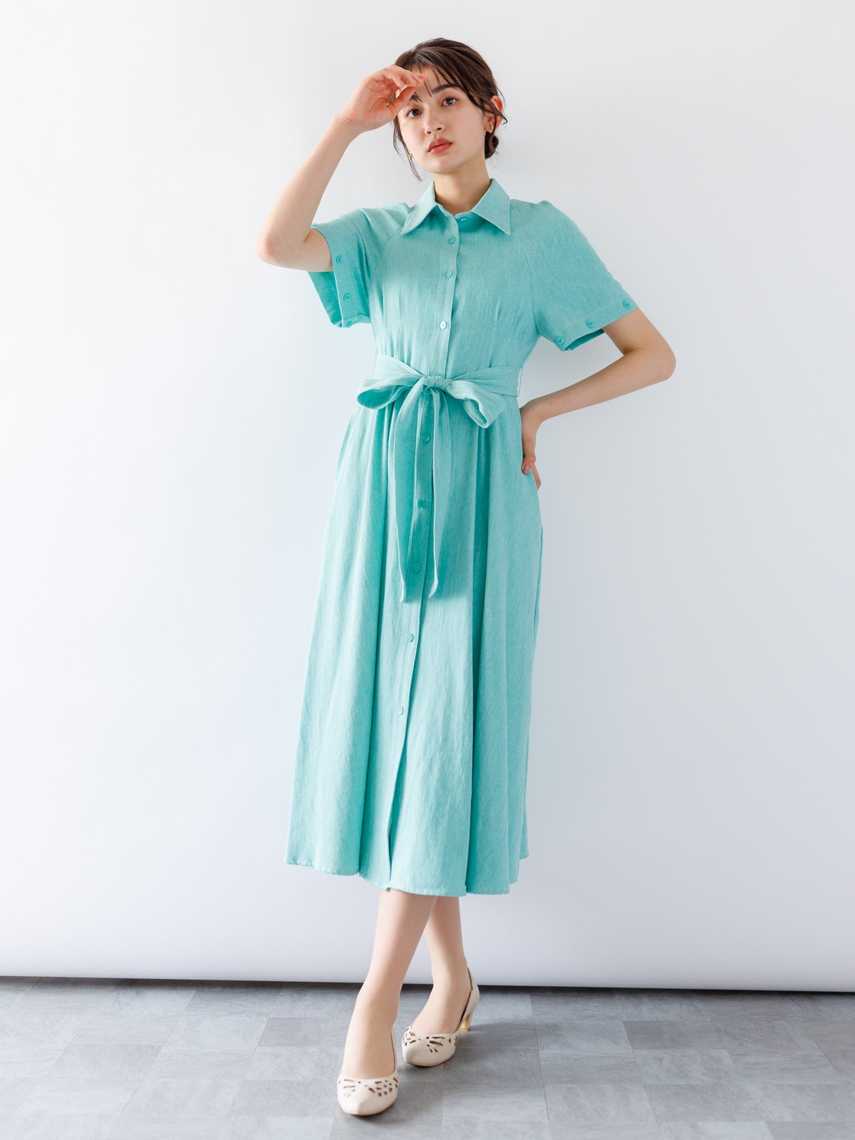 【春SALE】デニム袖取外しロングハオリ