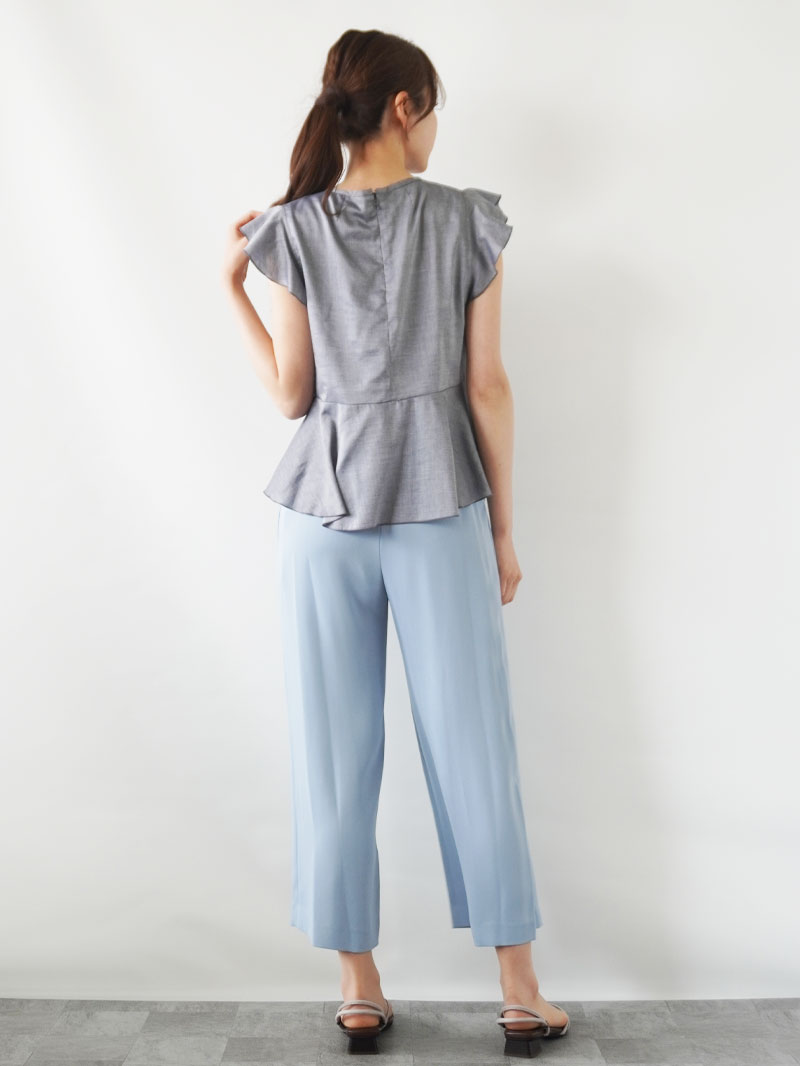 シャンブレー 前フリルチュニック｜KarLParkLane Style ONLINE SHOP