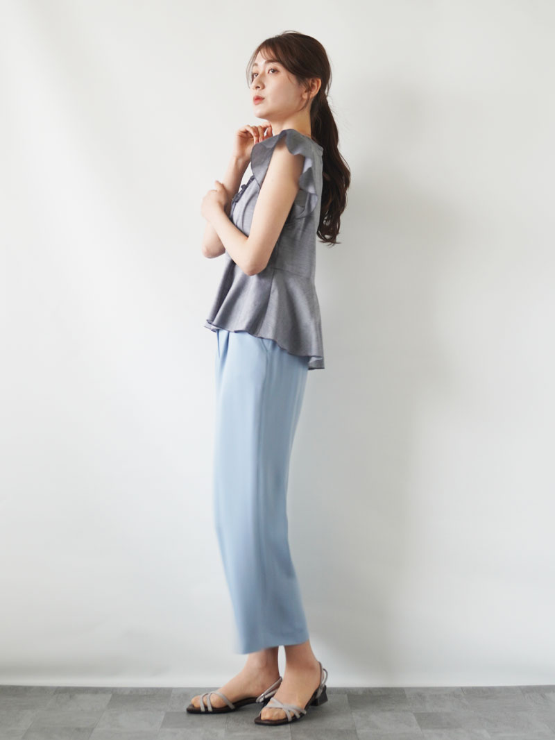 シャンブレー 前フリルチュニック｜KarLParkLane Style ONLINE SHOP