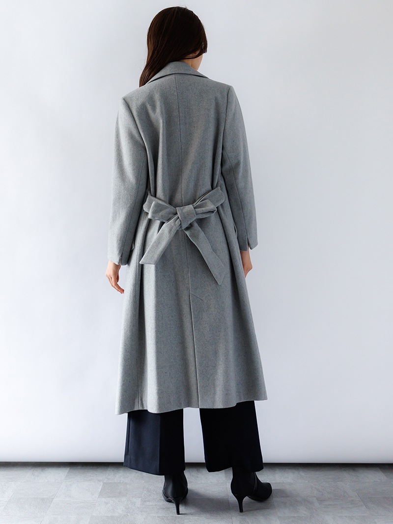 【60%OFF】ダブルニードルパンチWブレストロングコート