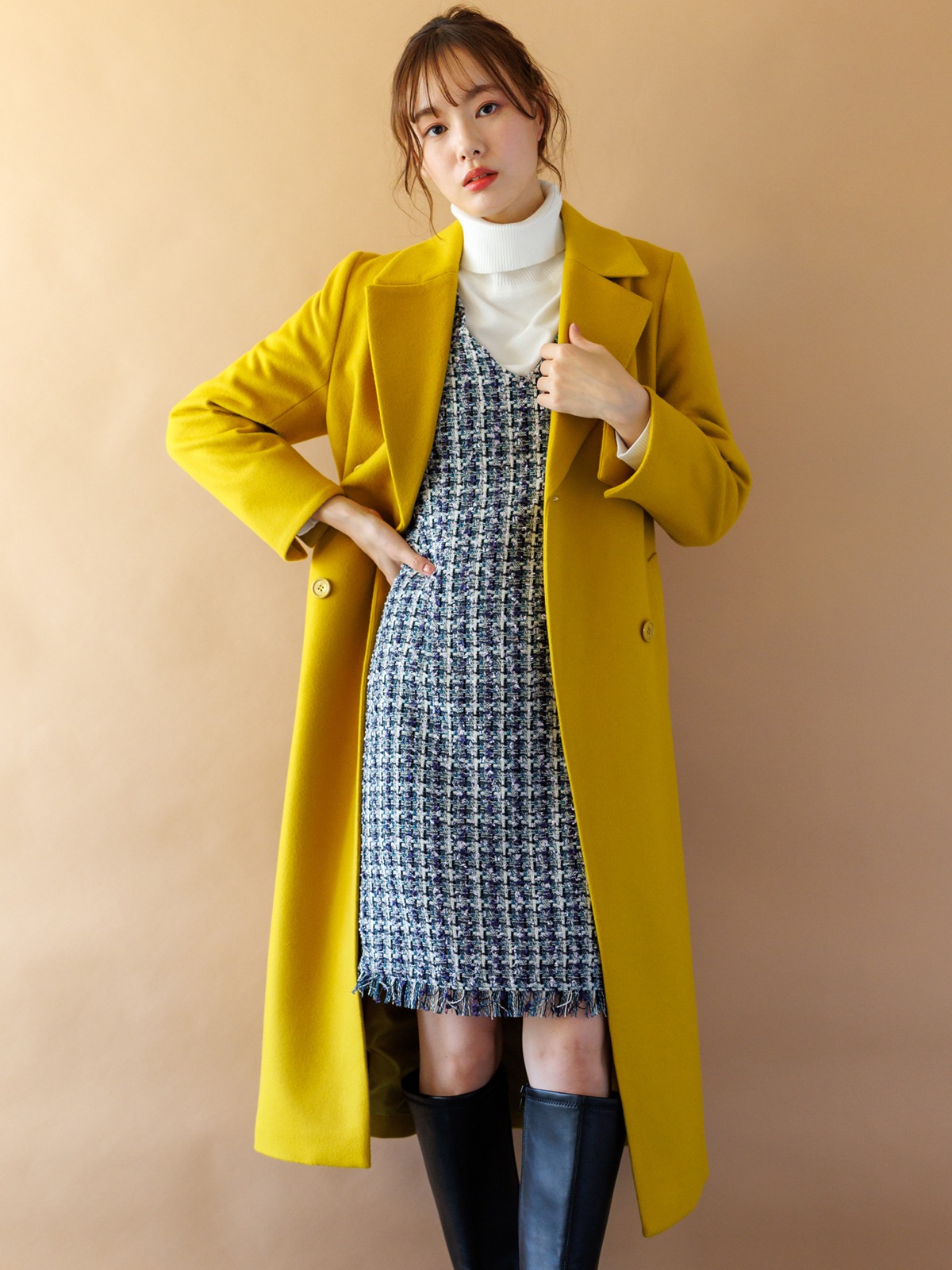 NEWJSビーバーWブレストロングコート｜KarLParkLane Style ONLINE SHOP