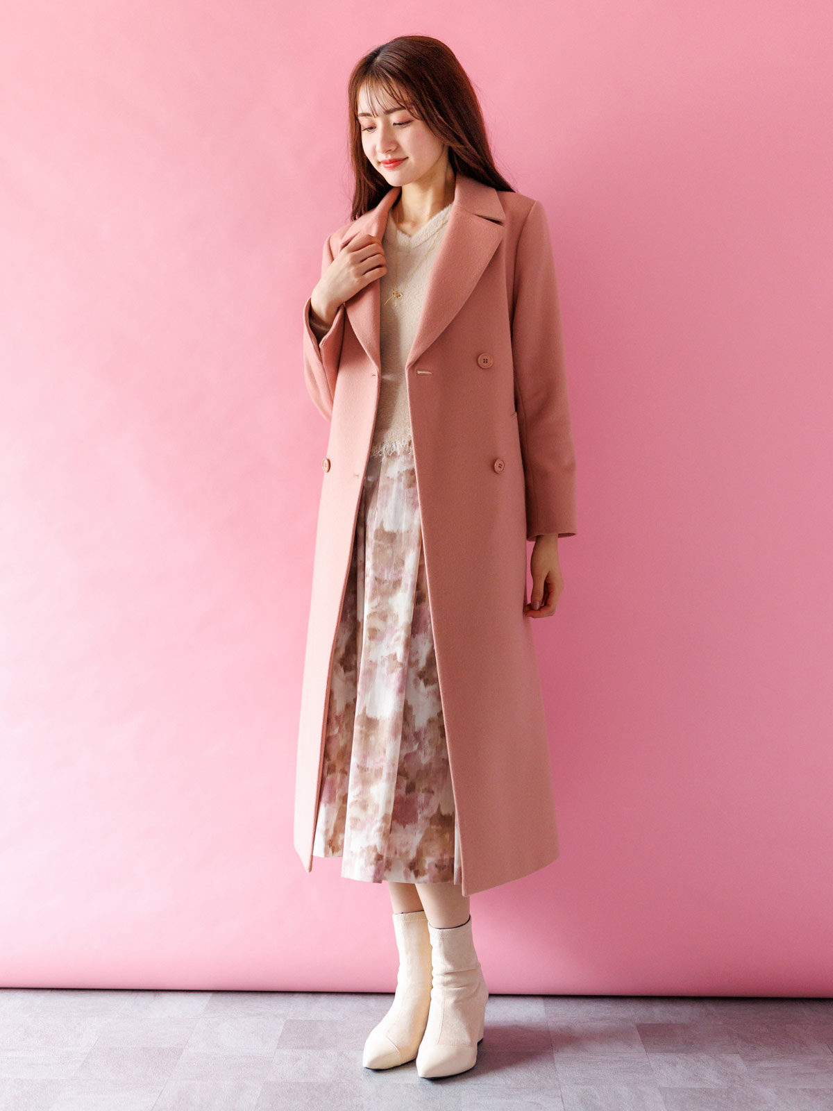 NEWJSビーバーWブレストロングコート｜KarLParkLane Style ONLINE SHOP