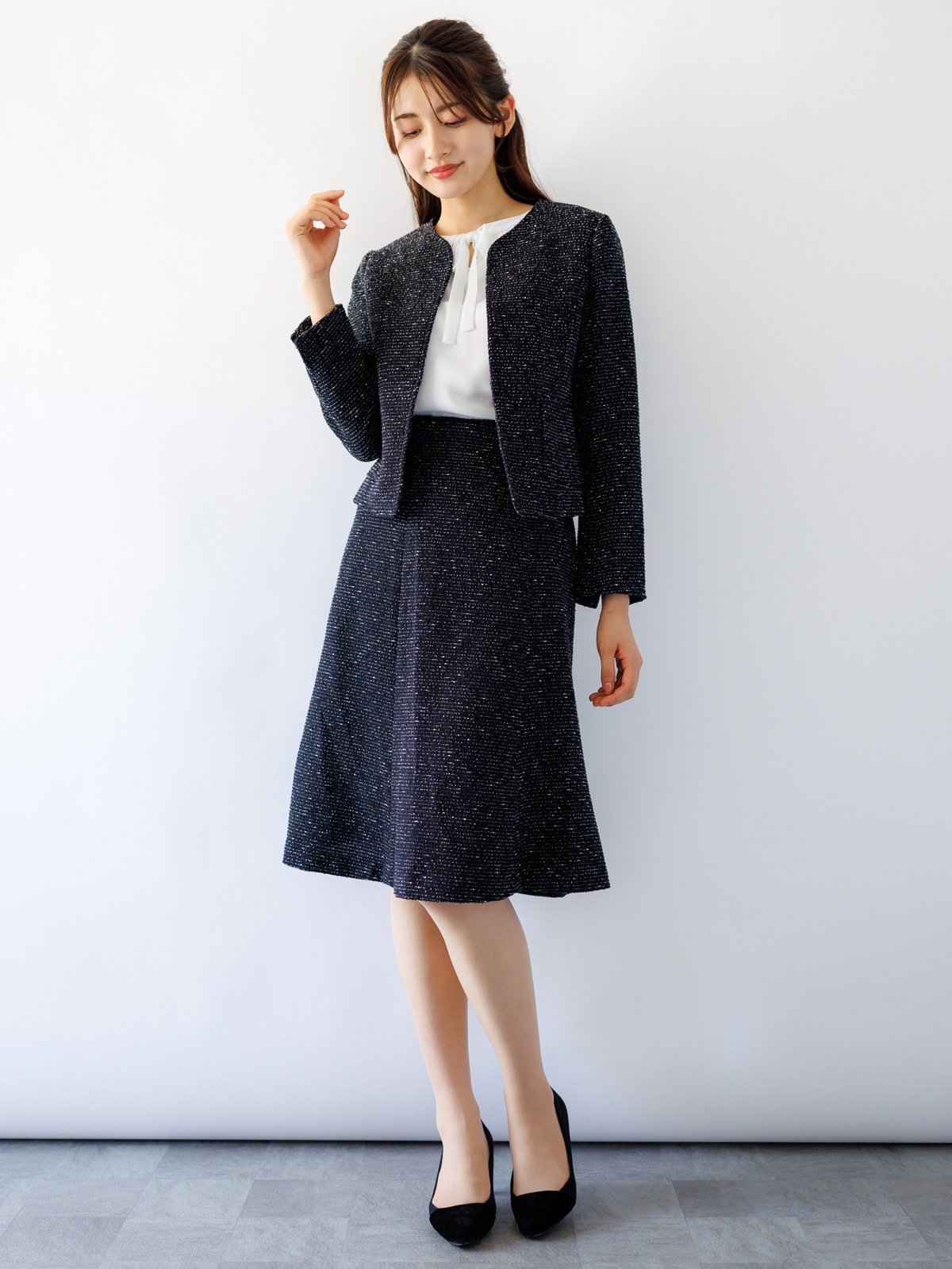 極美品♡ルネ♡ニットジャケット 小川彰子さん監修 Vネックニットジャケット【AOKI公式通販】