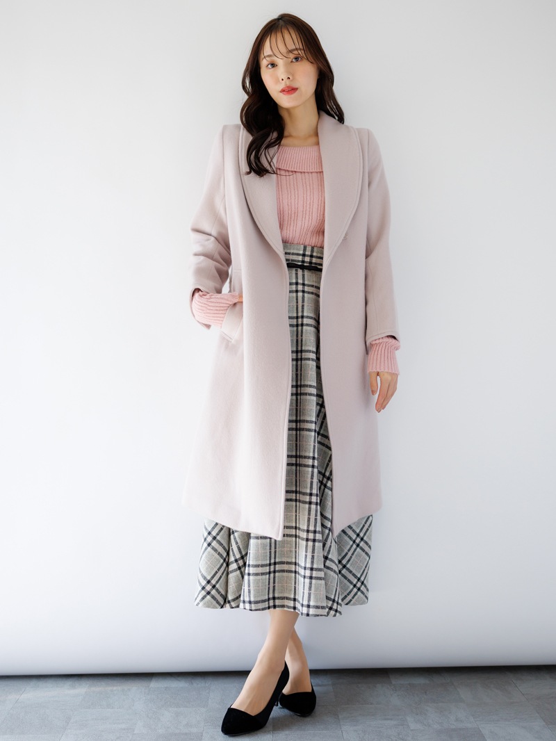 【40%OFF】リブオフショルダーニット