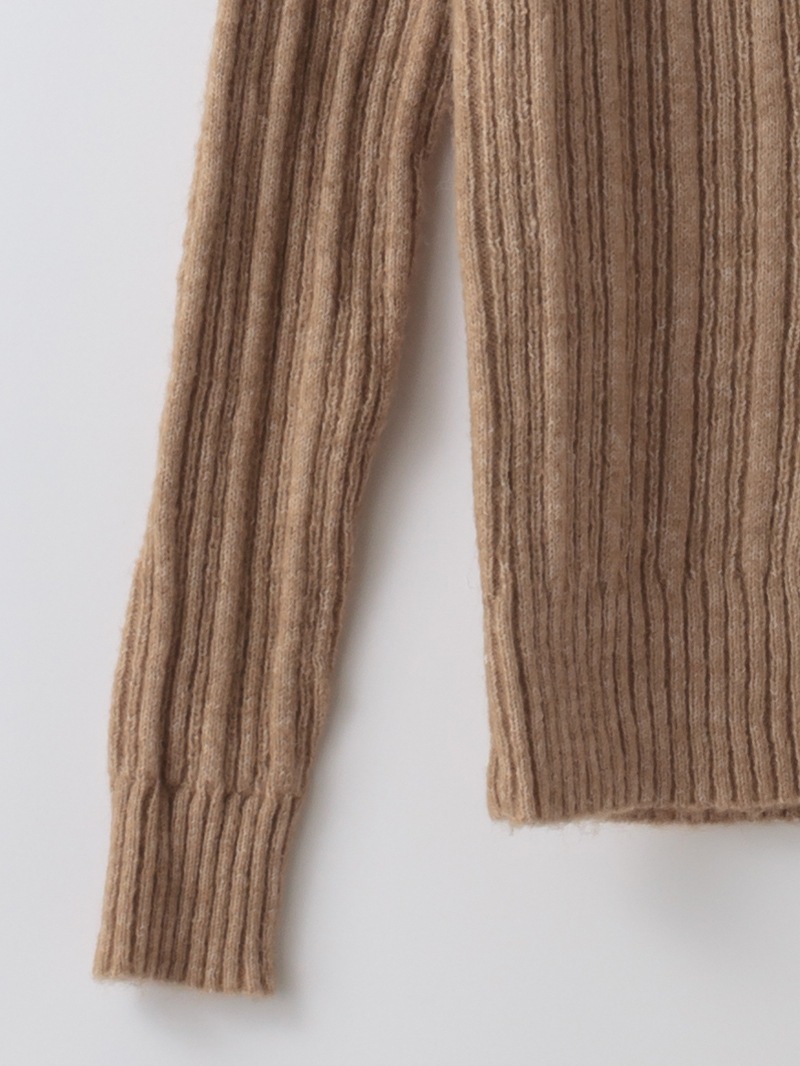 【40%OFF】リブオフショルダーニット