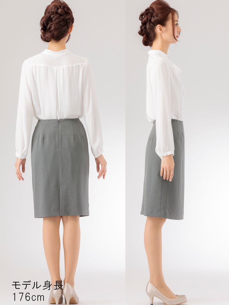 【OUTLET 2500円】ジョーゼットボウタイブラウス<10本以下>