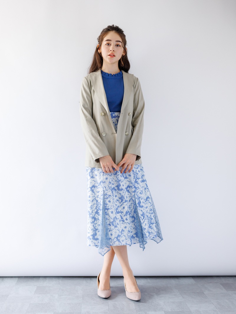 【50%OFF】ビスコース麻ストレッチWブレストピークドラペルジャケット