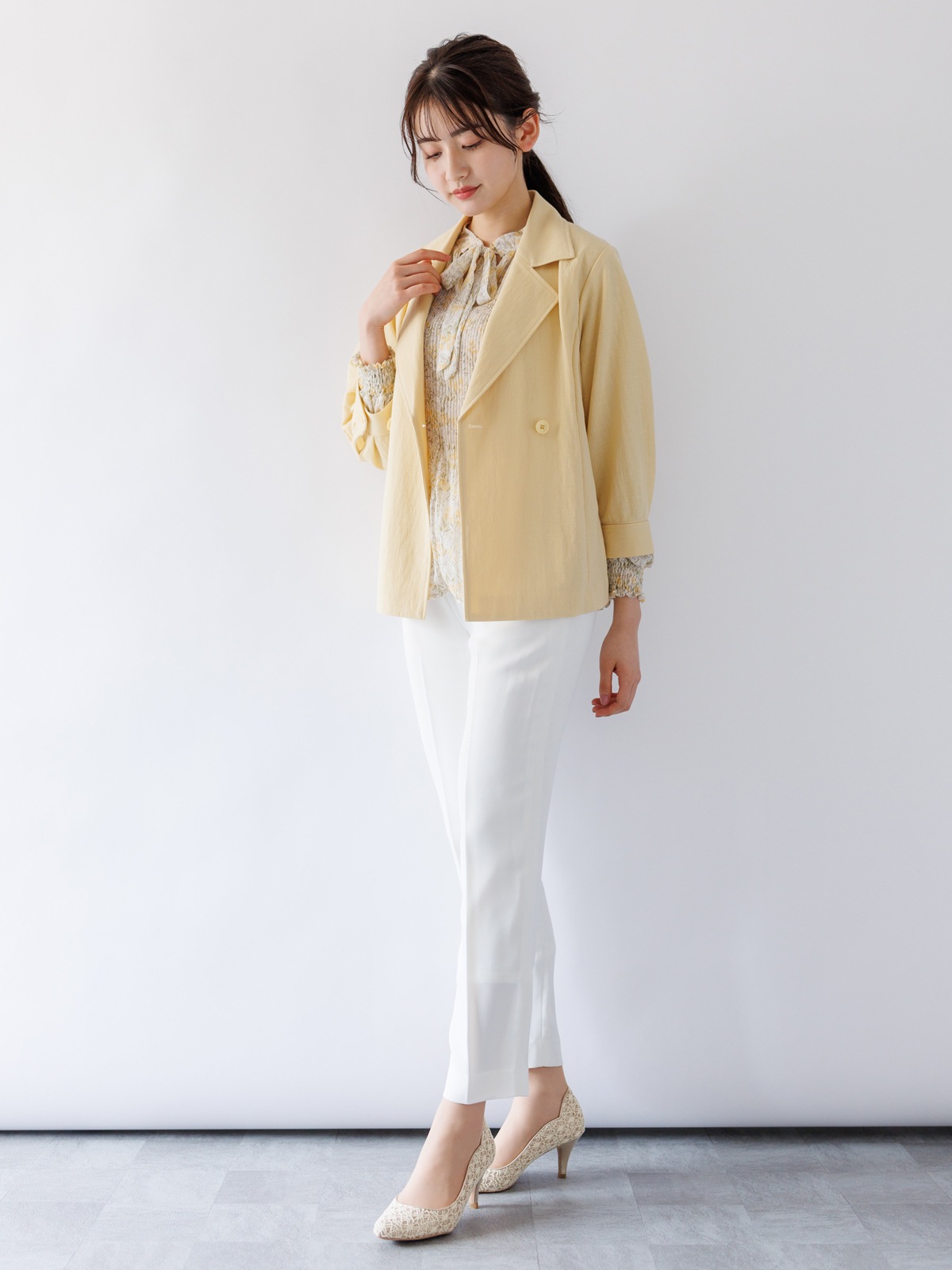 ダブルクロスセンタープレスパンツ