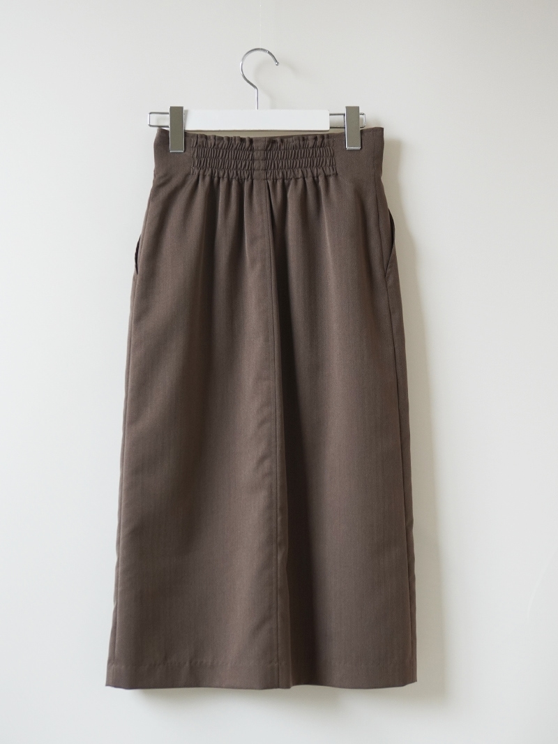 ヘリンボーンサイドファスナースカート