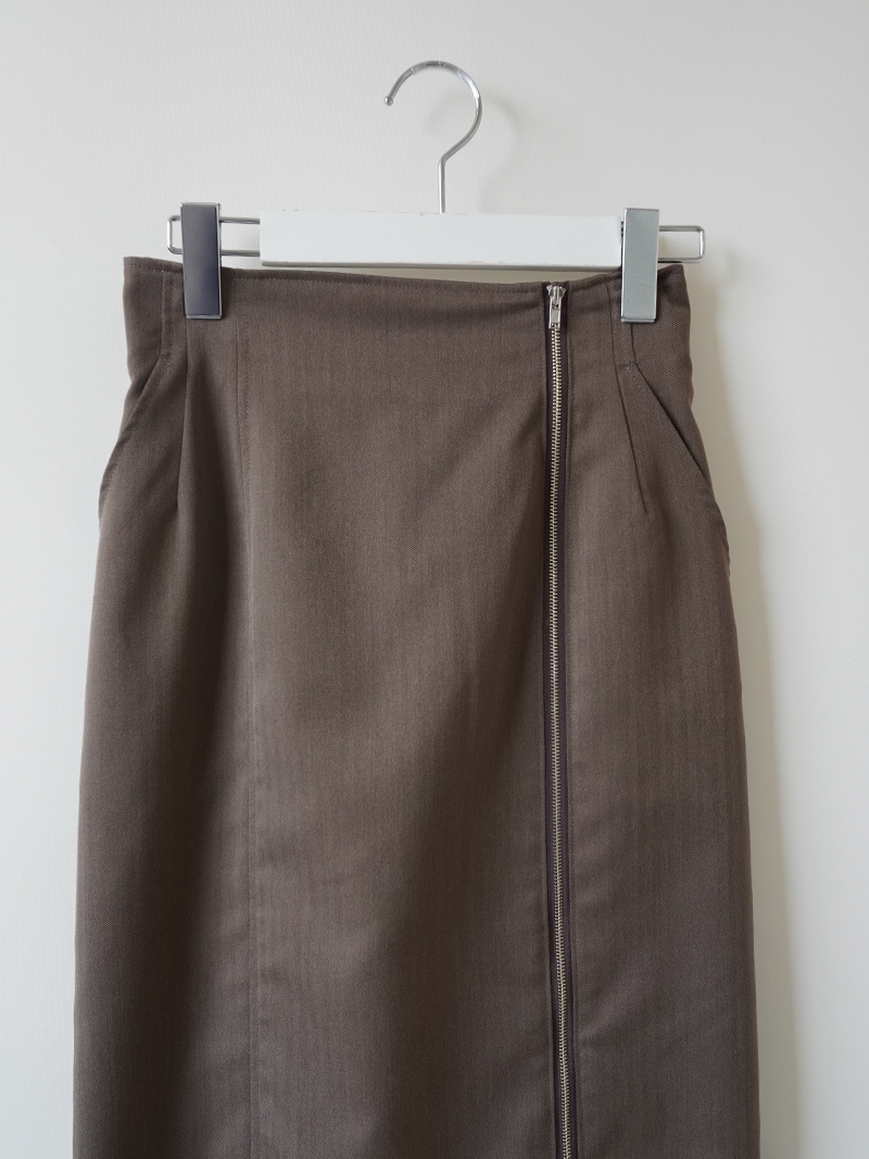 ヘリンボーンサイドファスナースカート