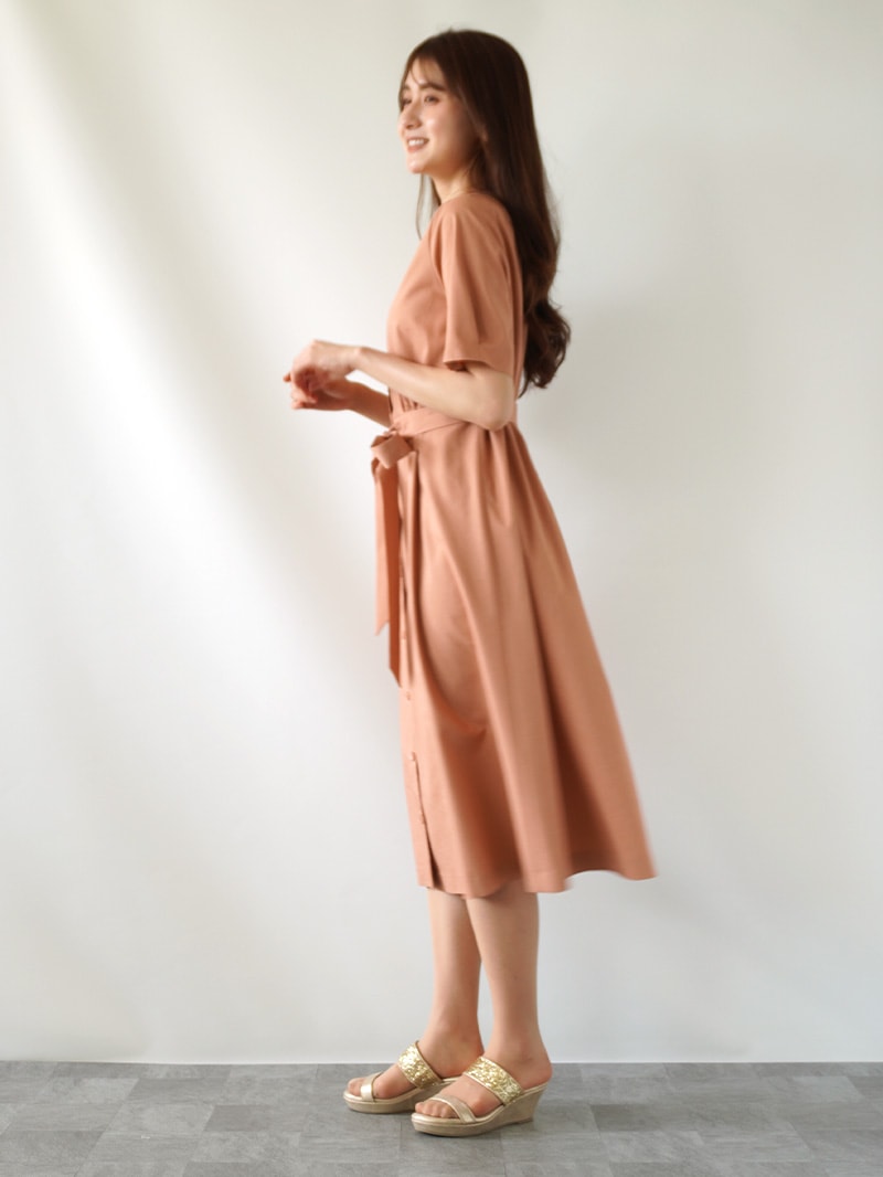 【20%OFF】リネンタイプライターシャツワンピース
