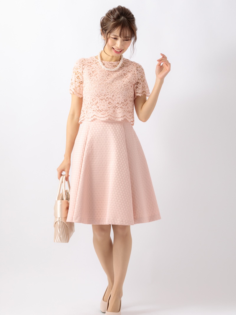 ドットJQ×レースセットワンピース｜KarLParkLane Style ONLINE SHOP