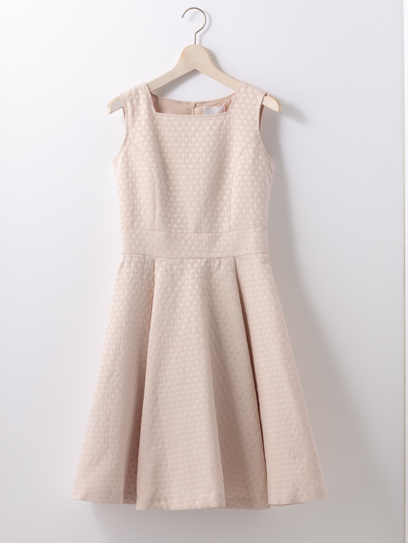 【定番アイテム半額】ドットＪＱ×レースセットワンピース［ドレス］
