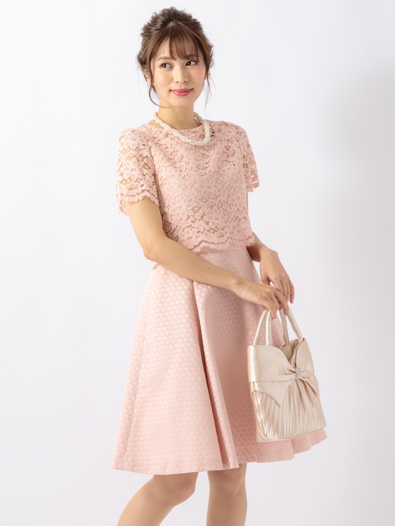 ドットJQ×レースセットワンピース｜KarLParkLane Style ONLINE SHOP