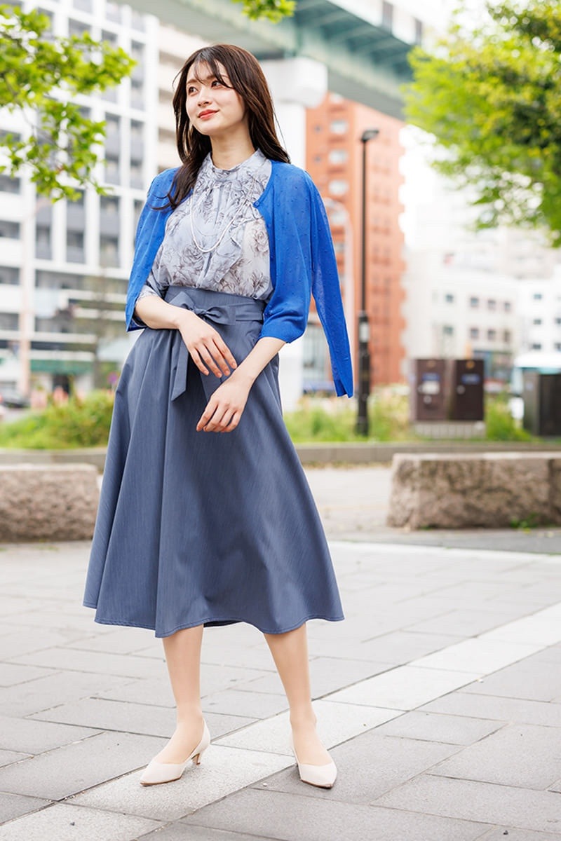 ドットジャガードカーディガン