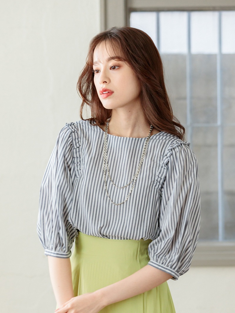 【OUTLET 2500円】セレーナローンビックスリーブブラウス<10本以下>