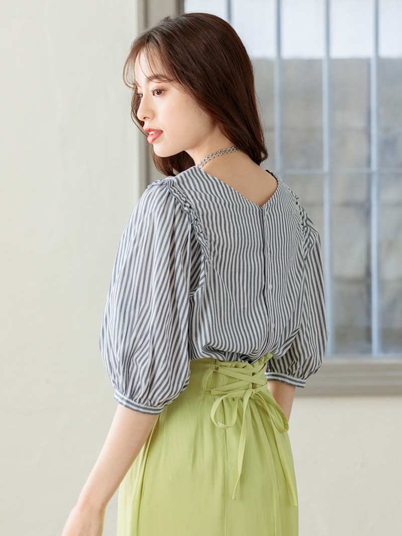 【OUTLET 2500円】セレーナローンビックスリーブブラウス<10本以下>
