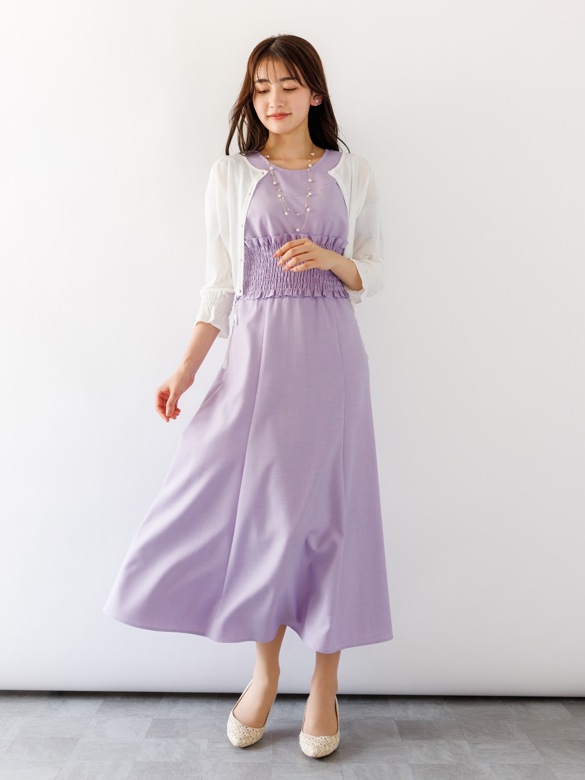 【70%OFF】無地肩あきワンピース《大決算SALE》