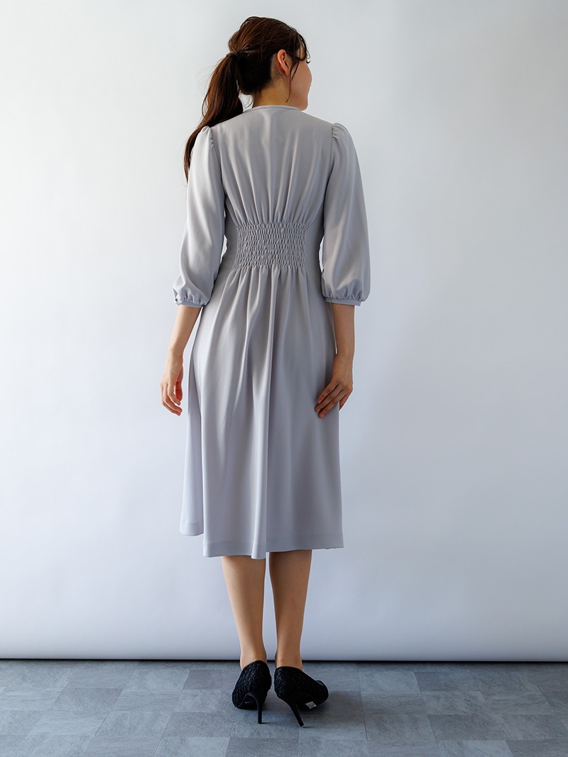 ニット カシュクールワンピース