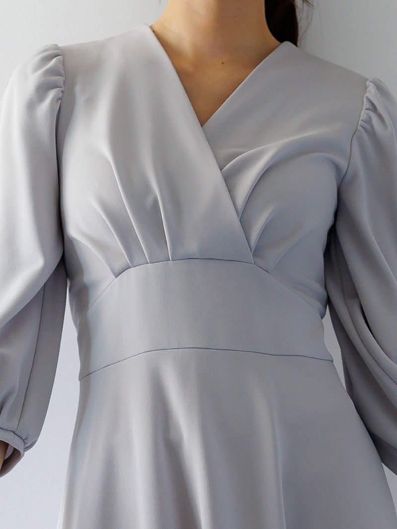 ニット カシュクールワンピース