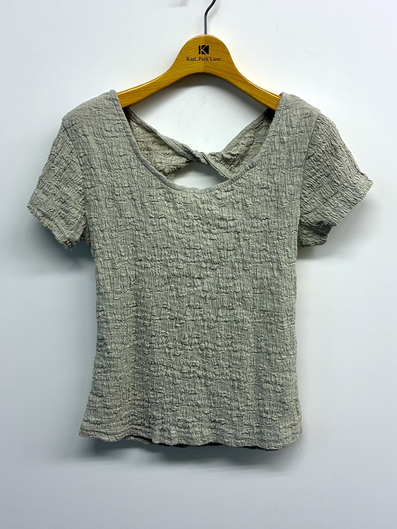 【30%OFF】シャーリングカットソー