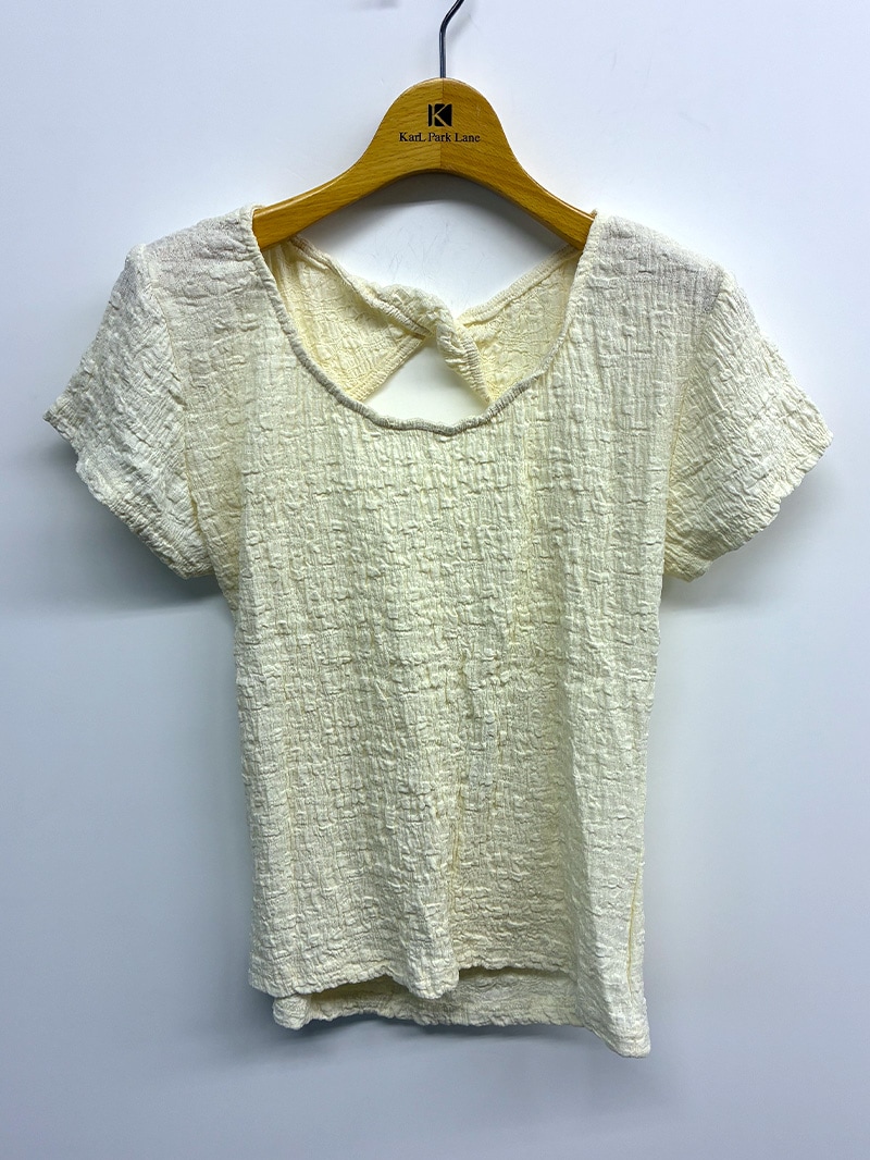 【30%OFF】シャーリングカットソー