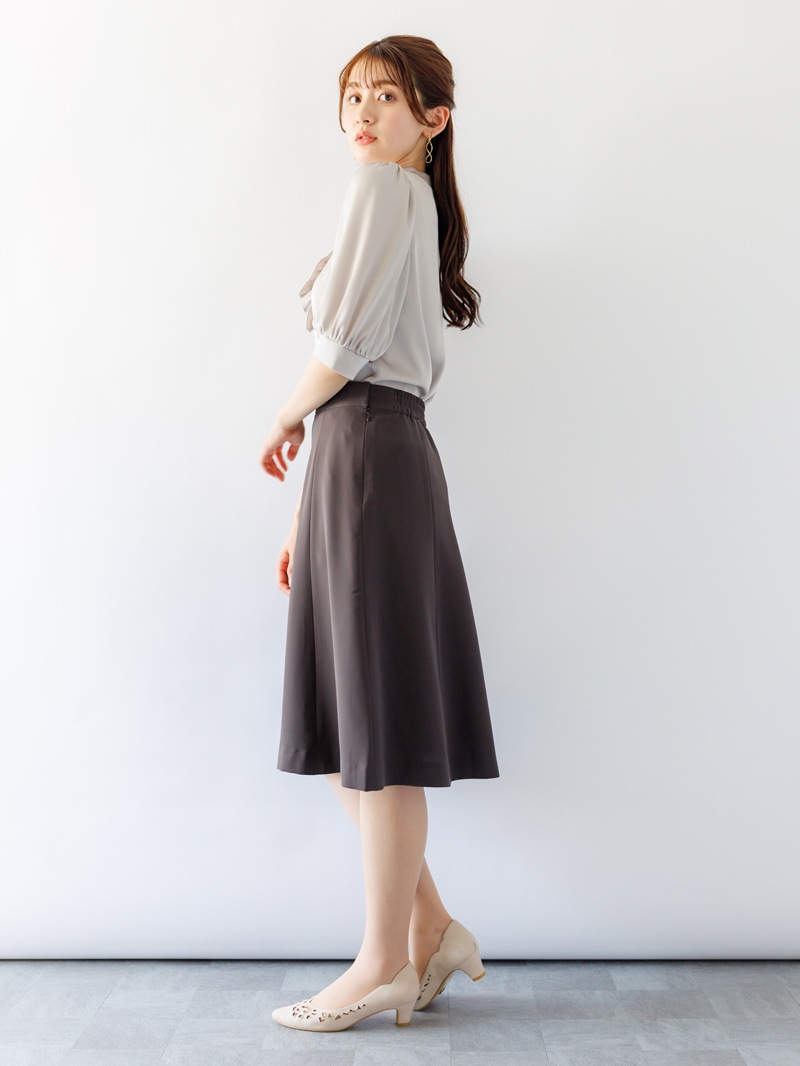 【春SALE】ダブルクロスハギフレアースカート