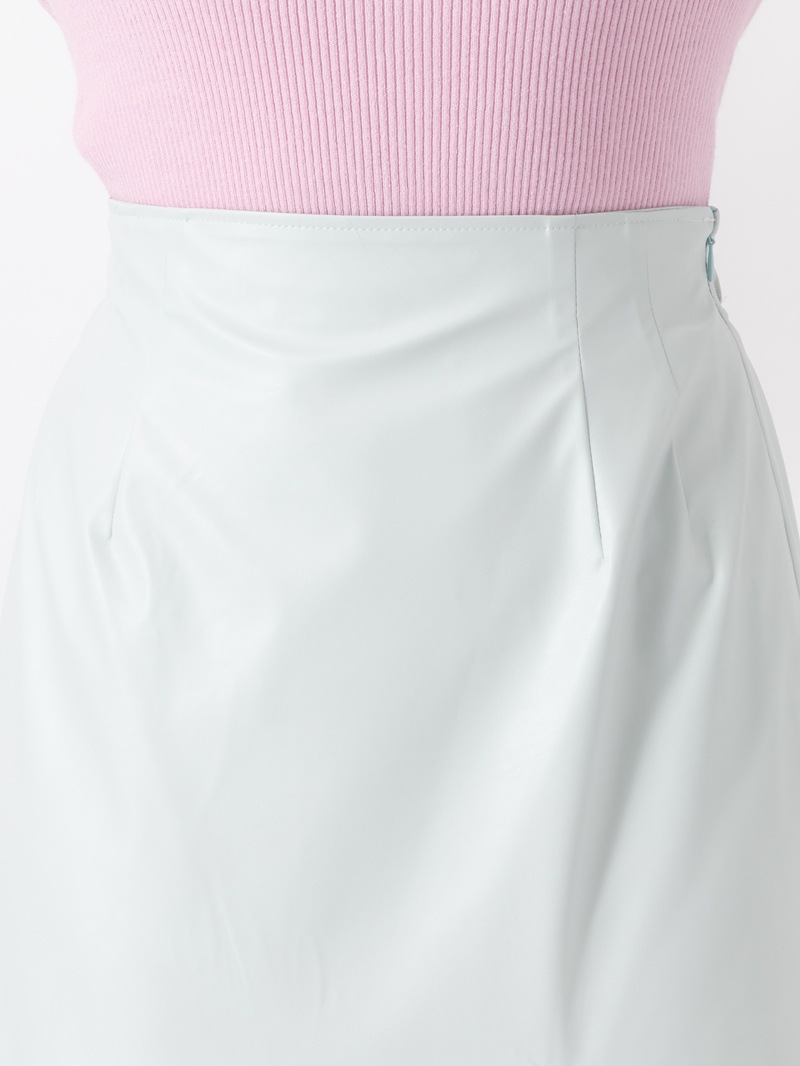 エコレザー×レースマーメイドスカート