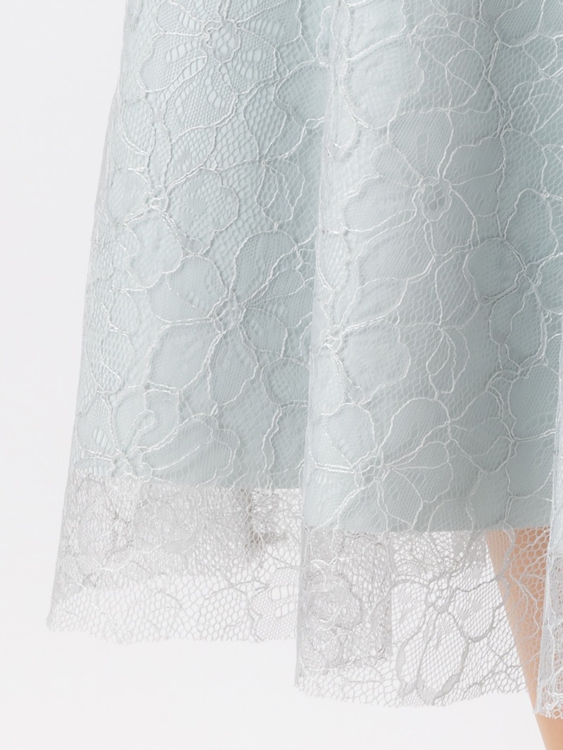 エコレザー×レースマーメイドスカート