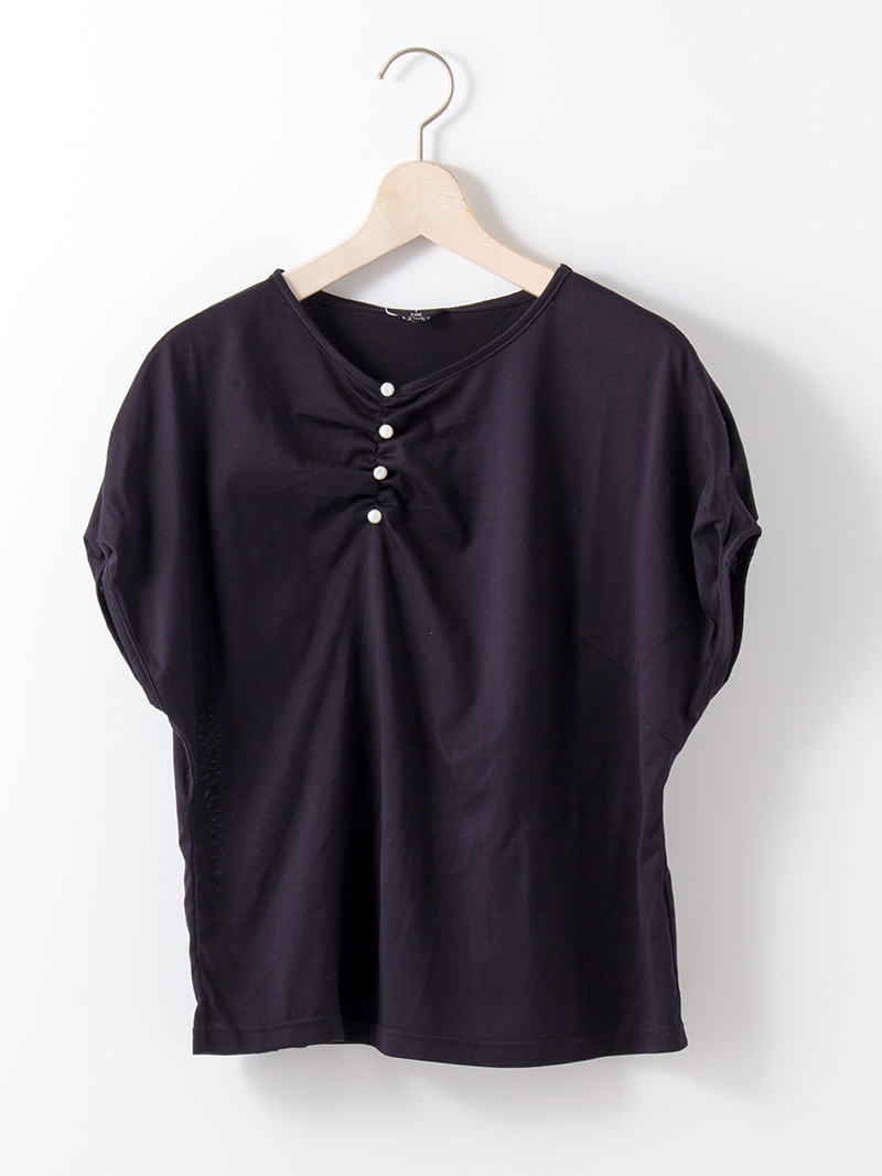 50%OFF】前ギャザードルマンカットソー｜KarLParkLane Style