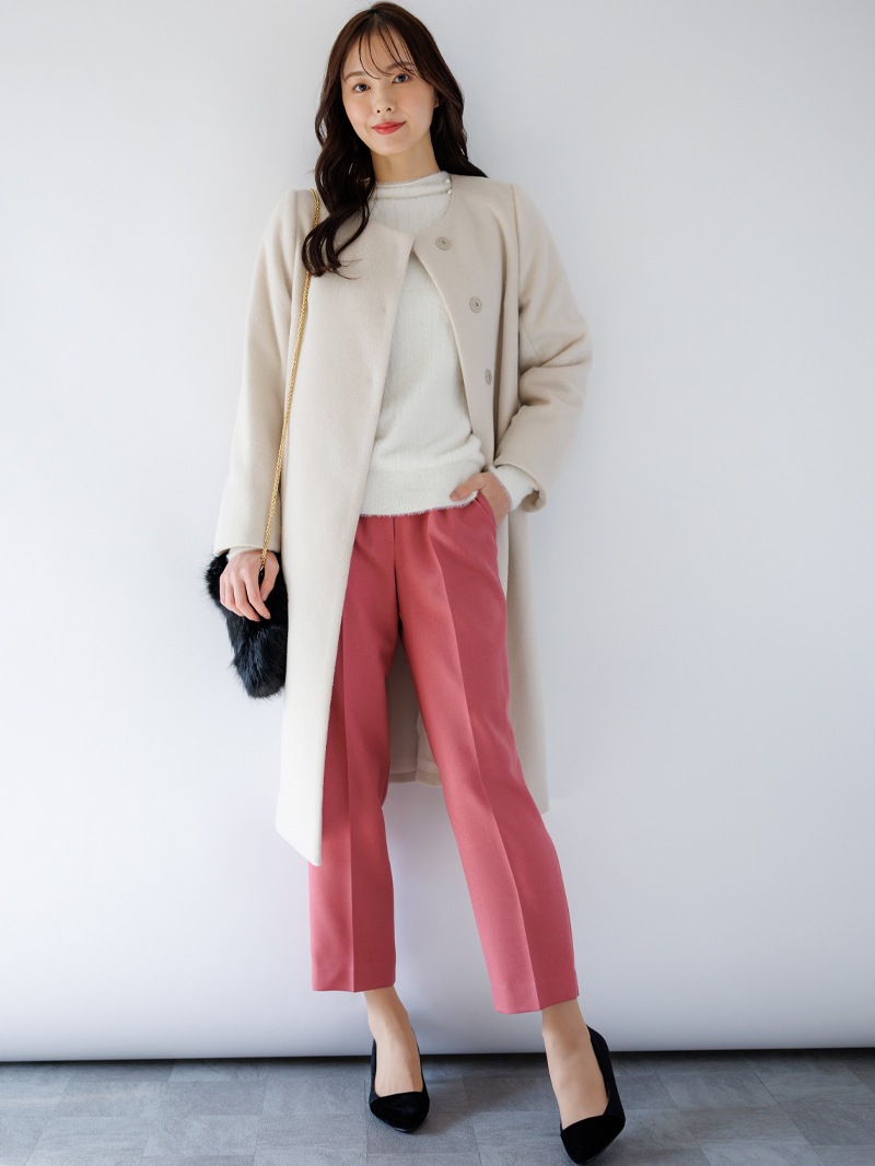 【30%OFF】綾二重センタープレスパンツ