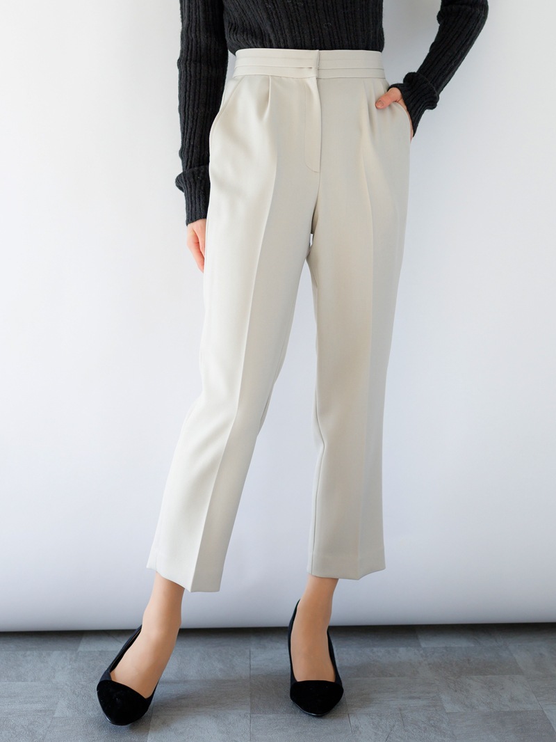 【30%OFF】綾二重センタープレスパンツ