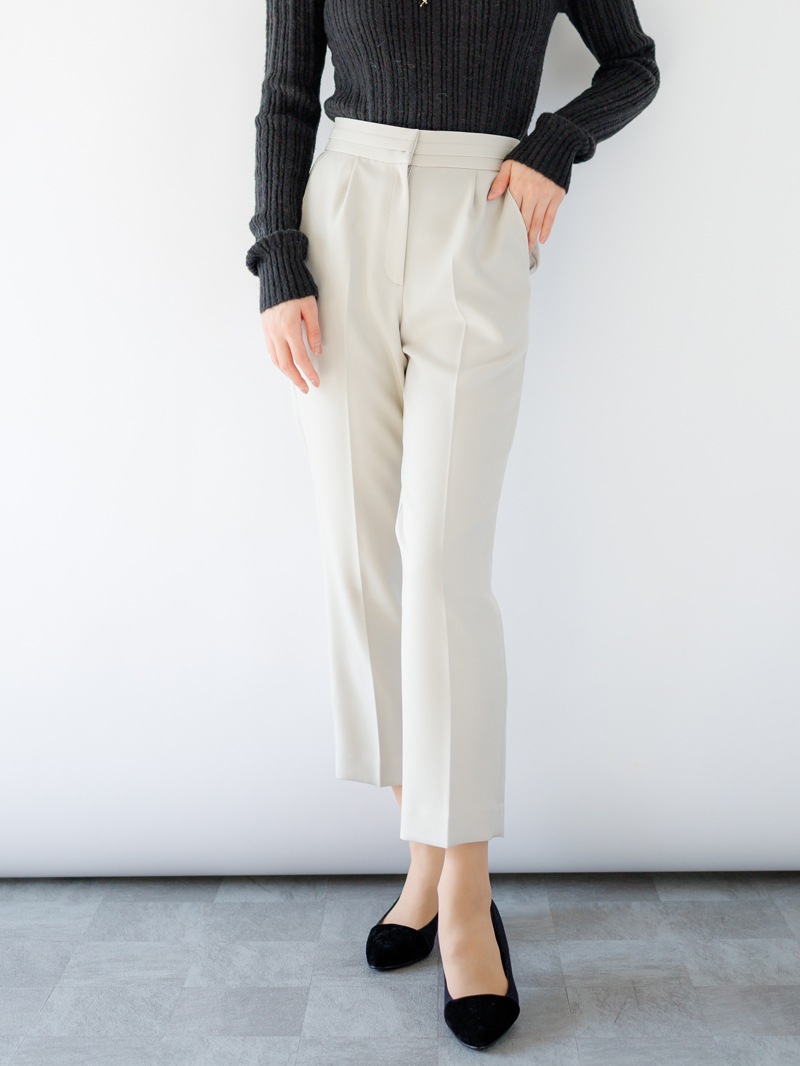 【30%OFF】綾二重センタープレスパンツ