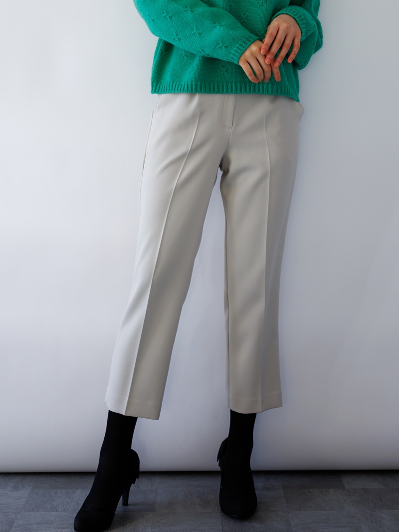 【30%OFF】綾二重センタープレスパンツ