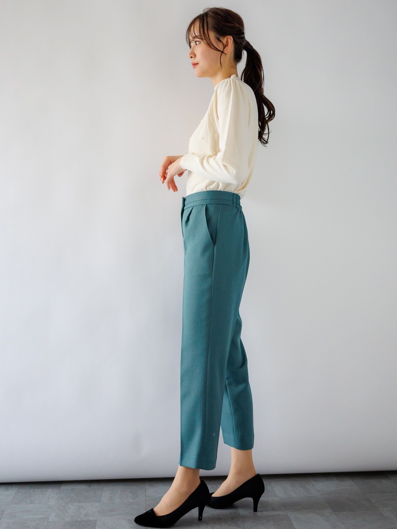 【30%OFF】綾二重センタープレスパンツ
