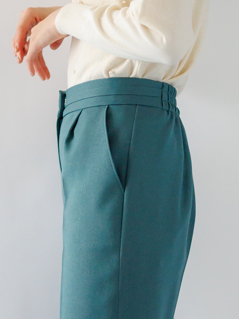 【30%OFF】綾二重センタープレスパンツ