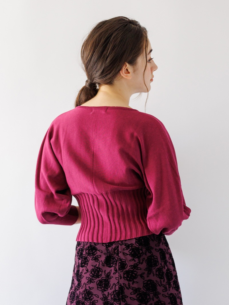 Vネックドルマンニット＜アウトレット均一価格＞