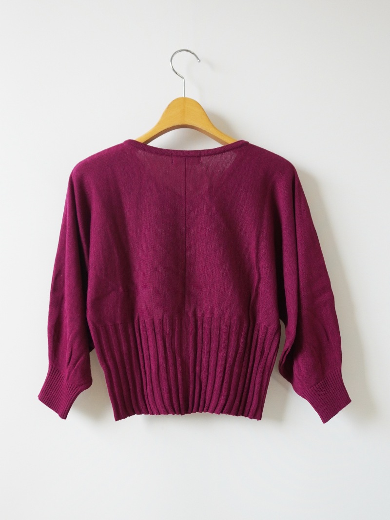 Vネックドルマンニット＜アウトレット均一価格＞