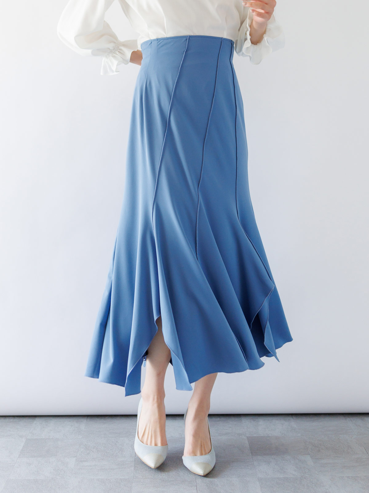 ニット切替マーメイドスカート