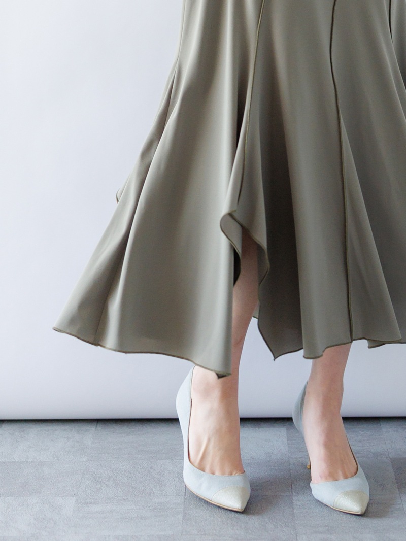 ニット切替マーメイドスカート