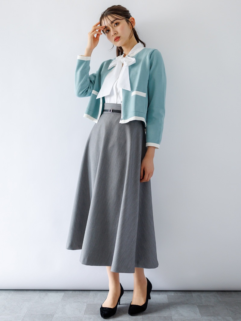 【70％OFF】ポケット付き丸首カーディガン