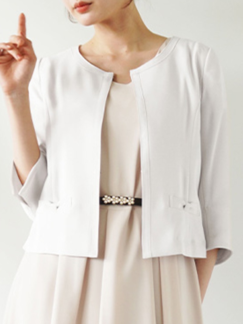 【フレンチキス特集】フレンチキス七分袖ノーカラーＪＫ